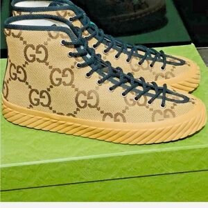 Brand new Gucci Maxi GG Hgh Top Shoe - Size 10.5- Retails $730